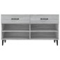 vidaXL Mueble zapatero madera contrachapada gris Sonoma 102x35x55 cm