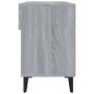 vidaXL Mueble zapatero madera contrachapada gris Sonoma 102x35x55 cm
