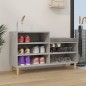 vidaXL Mueble zapatero madera contrachapada gris hormigón 102x36x60 cm vidaXL Mueble zapatero madera contrachapada gris hormigón 102x36x60 cm