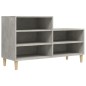 vidaXL Mueble zapatero madera contrachapada gris hormigón 102x36x60 cm vidaXL Mueble zapatero madera contrachapada gris hormigón 102x36x60 cm