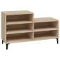 vidaXL Mueble zapatero madera contrachapada roble Sonoma 102x36x60 cm