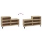 vidaXL Mueble zapatero madera contrachapada roble Sonoma 102x36x60 cm