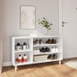 vidaXL Mueble zapatero madera contrachapada blanco 102x36x60 cm vidaXL Mueble zapatero madera contrachapada blanco 102x36x60 cm