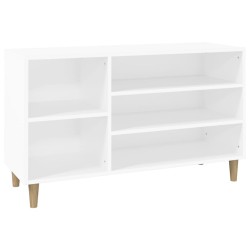 vidaXL Mueble zapatero madera contrachapada blanco 102x36x60 cm