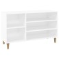 vidaXL Mueble zapatero madera contrachapada blanco 102x36x60 cm vidaXL Mueble zapatero madera contrachapada blanco 102x36x60 cm