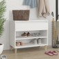 vidaXL Mueble zapatero madera contrachapada blanco 70x36x60 cm vidaXL Mueble zapatero madera contrachapada blanco 70x36x60 cm