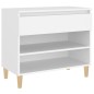 vidaXL Mueble zapatero madera contrachapada blanco 70x36x60 cm vidaXL Mueble zapatero madera contrachapada blanco 70x36x60 cm