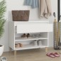vidaXL Mueble zapatero madera contrachapada blanco 70x36x60 cm vidaXL Mueble zapatero madera contrachapada blanco 70x36x60 cm