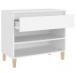 vidaXL Mueble zapatero madera contrachapada blanco 70x36x60 cm vidaXL Mueble zapatero madera contrachapada blanco 70x36x60 cm