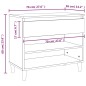 vidaXL Mueble zapatero madera contrachapada blanco 70x36x60 cm vidaXL Mueble zapatero madera contrachapada blanco 70x36x60 cm