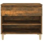 vidaXL Mueble zapatero madera contrachapada roble ahumado 70x36x60 cm