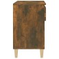 vidaXL Mueble zapatero madera contrachapada roble ahumado 70x36x60 cm