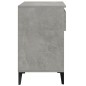 vidaXL Mueble zapatero madera contrachapada gris hormigón 70x36x60 cm