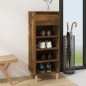 vidaXL Mueble zapatero madera contrachapada roble ahumado 40x36x105 cm vidaXL Mueble zapatero madera contrachapada roble ahumado 40x36x105 cm