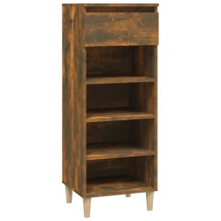 vidaXL Mueble zapatero madera contrachapada roble ahumado 40x36x105 cm