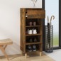 vidaXL Mueble zapatero madera contrachapada roble ahumado 40x36x105 cm vidaXL Mueble zapatero madera contrachapada roble ahumado 40x36x105 cm
