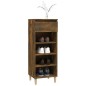 vidaXL Mueble zapatero madera contrachapada roble ahumado 40x36x105 cm vidaXL Mueble zapatero madera contrachapada roble ahumado 40x36x105 cm