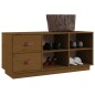 vidaXL Banco zapatero madera maciza de pino marrón miel 100x34x45 cm vidaXL Banco zapatero madera maciza de pino marrón miel 100x34x45 cm