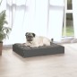 vidaXL Cama para perros madera maciza de pino gris 61,5x49x9 cm vidaXL Cama para perros madera maciza de pino gris 61,5x49x9 cm