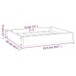 vidaXL Cama para perros madera maciza de pino gris 61,5x49x9 cm vidaXL Cama para perros madera maciza de pino gris 61,5x49x9 cm