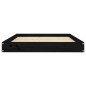 vidaXL Cama para perros madera maciza de pino negro 101,5x74x9 cm vidaXL Cama para perros madera maciza de pino negro 101,5x74x9 cm