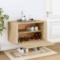 vidaXL Mueble zapatero pared contrachapada roble Sonoma 70x35x38 cm vidaXL Mueble zapatero pared contrachapada roble Sonoma 70x35x38 cm