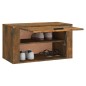 vidaXL Mueble zapatero pared madera pino roble ahumado 70x35x38 cm vidaXL Mueble zapatero pared madera pino roble ahumado 70x35x38 cm