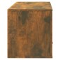 vidaXL Mueble zapatero pared madera pino roble ahumado 70x35x38 cm vidaXL Mueble zapatero pared madera pino roble ahumado 70x35x38 cm