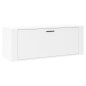 vidaXL Mueble zapatero pared madera contrachapada blanco 100x35x38 cm vidaXL Mueble zapatero pared madera contrachapada blanco 100x35x38 cm
