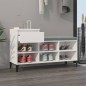 vidaXL Mueble zapatero madera contrachapada blanco brillo 102x36x60 cm vidaXL Mueble zapatero madera contrachapada blanco brillo 102x36x60 cm