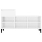 vidaXL Mueble zapatero madera contrachapada blanco brillo 102x36x60 cm vidaXL Mueble zapatero madera contrachapada blanco brillo 102x36x60 cm