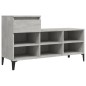 vidaXL Mueble zapatero madera contrachapada gris hormigón 102x36x60 cm vidaXL Mueble zapatero madera contrachapada gris hormigón 102x36x60 cm