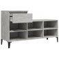 vidaXL Mueble zapatero madera contrachapada gris hormigón 102x36x60 cm vidaXL Mueble zapatero madera contrachapada gris hormigón 102x36x60 cm