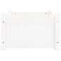 vidaXL Cama para perros madera maciza de pino blanco 55,5x45,5x28 cm vidaXL Cama para perros madera maciza de pino blanco 55,5x45,5x28 cm