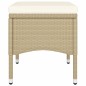 vidaXL Juego de comedor para jardín de 5 piezas ratán sintético beige vidaXL Juego de comedor para jardín de 5 piezas ratán sintético beige