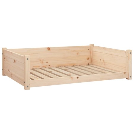 vidaXL Cama para perros madera maciza de pino 95,5x65,5x28 cm