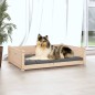 vidaXL Cama para perros madera maciza de pino 95,5x65,5x28 cm vidaXL Cama para perros madera maciza de pino 95,5x65,5x28 cm