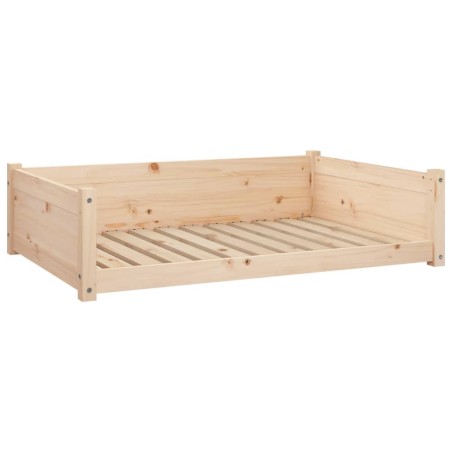 vidaXL Cama para perros madera maciza de pino 105,5x75,5x28 cm