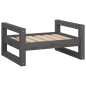 vidaXL Cama para perros madera maciza de pino gris 55,5x45,5x28 cm vidaXL Cama para perros madera maciza de pino gris 55,5x45,5x28 cm