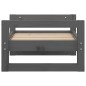 vidaXL Cama para perros madera maciza de pino gris 55,5x45,5x28 cm vidaXL Cama para perros madera maciza de pino gris 55,5x45,5x28 cm
