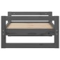 vidaXL Cama para perros madera maciza de pino gris 65,5x50,5x28 cm vidaXL Cama para perros madera maciza de pino gris 65,5x50,5x28 cm