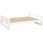 vidaXL Cama para perros madera maciza de pino blanco 105,5x75,5x28 cm vidaXL Cama para perros madera maciza de pino blanco 105,5x75,5x28 cm