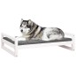 vidaXL Cama para perros madera maciza de pino blanco 105,5x75,5x28 cm vidaXL Cama para perros madera maciza de pino blanco 105,5x75,5x28 cm