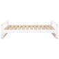 vidaXL Cama para perros madera maciza de pino blanco 105,5x75,5x28 cm vidaXL Cama para perros madera maciza de pino blanco 105,5x75,5x28 cm