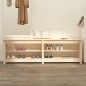 vidaXL Banco zapatero de madera maciza de pino 160x36,5x50 cm vidaXL Banco zapatero de madera maciza de pino 160x36,5x50 cm