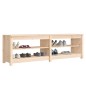 vidaXL Banco zapatero de madera maciza de pino 160x36,5x50 cm vidaXL Banco zapatero de madera maciza de pino 160x36,5x50 cm