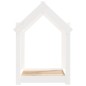 vidaXL Cama para perros madera maciza de pino blanco 61x50x70 cm