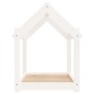 vidaXL Cama para perros madera maciza de pino blanco 71x55x70 cm vidaXL Cama para perros madera maciza de pino blanco 71x55x70 cm