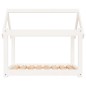 vidaXL Cama para perros madera maciza de pino blanco 81x60x70 cm vidaXL Cama para perros madera maciza de pino blanco 81x60x70 cm