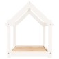 vidaXL Cama para perros madera maciza de pino blanco 81x60x70 cm vidaXL Cama para perros madera maciza de pino blanco 81x60x70 cm